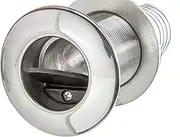 Attwood 66553-3 Boat Self-Bailing Cockpit Barbed Stainless Steel 1 ½-Inch Scupper Valve