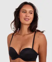 Body Bliss Strapless Push Up Bra - Black