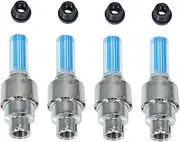 WHAMVOX 8Pcs Cap Wheel Lights for Bikes Easy Install Tire Lamps for Cool Riding Experience for Rainy Days and Nighttime Safety