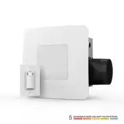 ReVent Bath Fan 11.5"X8.125" Semi-Flush Mount Square w/ Adjustable LED White