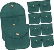 minkissy 10pcs Jewelry Pouches for Women Soft Storage Bags for Bracelets Pendants Small Items Snap Closure Travel Organizer Elegant Versatile present Bag