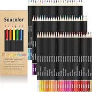 [Soucolor] 72-Color Colored Pencils for Adult Coloring Books, Back to School Supplies, Soft Core Artist Sketching Drawing Pencils Drawing Supplies, Art Supplies Kit for Adults Kids, Coloring Pencils Set