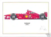 Michael Schumacher ltd.ed.art print -2000 Ferrari F2000