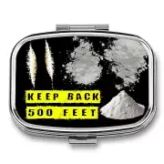 The COKE Mini Metal Pill Box. | Steel Case For Your Meds | Great Desk Accessory