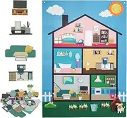 Felt Board Story Sets - Storytelling Felt Board Set | Sensory Learning Interactive Decorative Reusable Game for Classroom Preschool Kindergarten Playroom Nursery Storytime Aged 3+