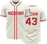 [OEQVUWH] Men's #43 City Baseball Jersey Peaches A League of Their Own Movies Baseball Shirts Stitched