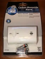 Code One Carbon Monoxide Alarm Detector Battery Powered NEW Sealed