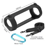 For JBL FLIP5 FLIP6 Silicone Protective Cover Shell +Shoulder Strap Speaker Part