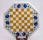 24'' Marble Octagon Chess Table Top with Inlay Art Coffee Table for Home n3