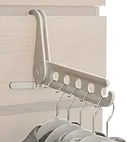 Foldable Clothes Drying Rack - Five-Hole Multi-Function Laundry Hanger,Clothes Hanger Drying Rack Organizer, for Laundry Room Bedroom Bathroom Hotel Travel
