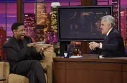 Actor Denzel Washington during an interview with host Jay Leno on - Old Photo