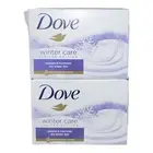 2 Dove WINTER CARE Beauty Bar Soap Full Size 3.75 OZ.