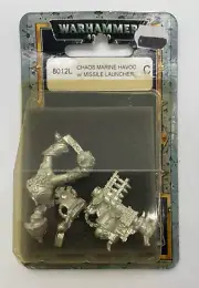 Warhammer 40K Chaos Space Marine w/ Missile *NIP* 8012L Games Workshop 2001