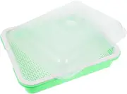 PAMINGONO 1 Set Indoor Planting Tray with Lid Sprouting Container for Microgreens Compact Design for Greenhouse Home Gardening Nutrient Rich Growth for Vegetables and Sprouts