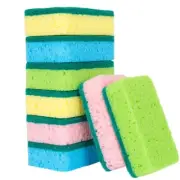 8 Pcs Kitchen Scrub Sponge Dish Scourer Washing Up Sponge Kitchen Sponge Pan