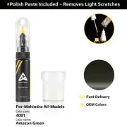 Touch Up Paint For Mahindra All Models 4001 Amazon Green With Polish Paste