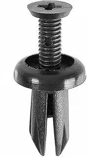 CHENGHAO 50Pcs Trim Panel 5mm Auto Fastener Clips Cover Retainers Fender Rivets Car Accessories Interior Clip Black Nylon Plastic