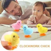 Plush Clockwork Chicken Toy Kids Wind up Childrens A2R5 Toy K9S9