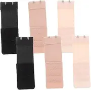 [Ipetboom] 6pcs Extenders with Durable Stainless Steel Hooks Adjustable Elastic Band for Enhanced User Friendly Design for Comfortable Wear for Bodysuits and Bras