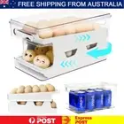 2-Tier Automatic Scrolling Egg Rack Holder Storage Box Container Refrigerator AU