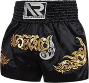 CAMBOS MMA Shorts, Muay Thai, Martial Arts, Cage Fight, BJJ, Boxing, Grappling Fighting Shorts for Men Women Kids(Black,XXX-Large)