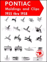 Pontiac Chrome Trim Molding Parts Catalog 1955-1958 Moulding Illustrated Book