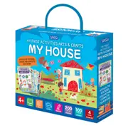 Sassi Arts & Crafts Kids/Children Sticker Activity/Colouring Book My House 4y+