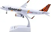 Pre-Built Model Aircraft 18CM 1/200 Large Scale Display Model Airplane for Tigerair Taiwan A320 B-50018 Static Finished Aircraft Miniature Airplane Model