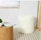 Fluffy Ottoman Versatile Use Multifunctional Addition Maximise Comfort