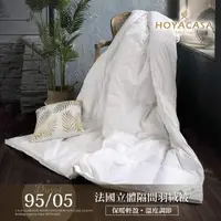 在飛比找森森購物網優惠-HOYACASA羽絨之戀 法國95/5立體隔間羽絨被-(雙人