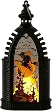 Decorative Halloween Lanterns, LED Candle Lanterns, Halloween Party Candle Lamp Props for Indoor Outdoor Home Festival Decoration Table Centerpieces
