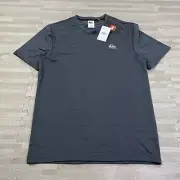 Quicksilver DRYFLIGHT Jacquard Charcoal Gray Mens Small Active T-Shirt SS $50