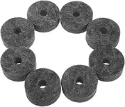 Abaodam 8pcs Set Durable Drum Cymbal Felts Non Slip Accessories for Enhanced Sound Reduces Noise Resonance Fits Various Drum Set Brands for Beginners and Musicians