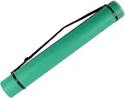 Hellery Extendable Poster Tube Scroll Holder Case Poster Carrying Case Storage Tube for Blueprint, Cyan Blue