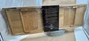 Bamboo Bathtub Caddy Tray Bath Organizer w/ Book Tablet Wine Glass Holder