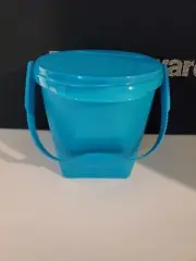 Tupperware Bucket Jug Container With Handle 12.5 cup/ 5L On The Go Aqua Blue !
