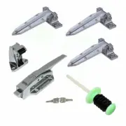 Coolroom/Freezer Door Latch DH036 and 3x Coolroom Hinges Kit Fridge Handle
