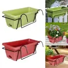 Balcony Railing Hanging Planter Window Box Planter for Countryside Deck Yard