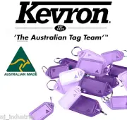 Original Kevron KEY TAG Bulk Lot ( x50 Tags ) PURPLE