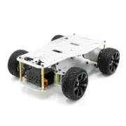 Mini Ackerman Car Chassis Unassembled Hall Encoder w/ 12V Motor Digital Servo