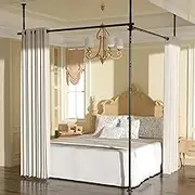 Room Divider,4-10ft(H) 28-114inch(W) Curtain Rod,Heavy Duty Adjustable Room Divider Tension Rod No Drilling for Studio Apartment Room Separation