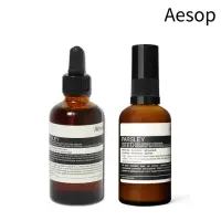 在飛比找momo購物網優惠-【Aesop】香芹籽抗氧化修復組(精華60ml+精華乳60m