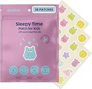 Kids Sleep Patches with Lavender, Clary Sage, Sweet Orange and Geranium Essential Oils | Sleeping Stickers for Kids | Melatonin Free Toddler Sleep Help | 36 Patches | Shoobie