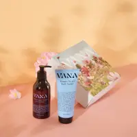 在飛比找PChome24h購物優惠-【VANA】身體洗沐保養二入禮盒 - 身體乳&磨砂乳