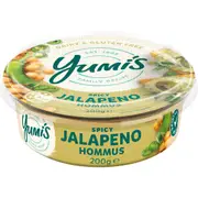 Yumi's Spicy Jalapeno Hommus 200g
