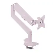 Pixio PS1S Wave Pastel Pink – Stylish & Adjustable Single Monitor Arm for 17-32"