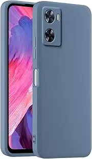 [HULLIN] Colourful Silicone Mobile Phone Case, Suitable for Oppo A57 (4G) / Oppo A57s (6.56 Inches) - Lavender Grey