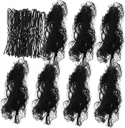 EXQUIMEUBLE 1set Ultra-fine Hair Nets for Ballet Buns Invisible Sleeping Hair Nets Shaped Clips for Dancers Food Service Workers Soft