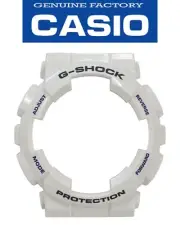 Genuine CASIO G-SHOCK Watch Band Bezel GA-100A-7A Glossy White Rubber Cover