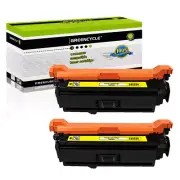 2PK CE402A YL Toner Fits for HP 507A LaserJet Enterprise 500 M551dn M575dn M575f